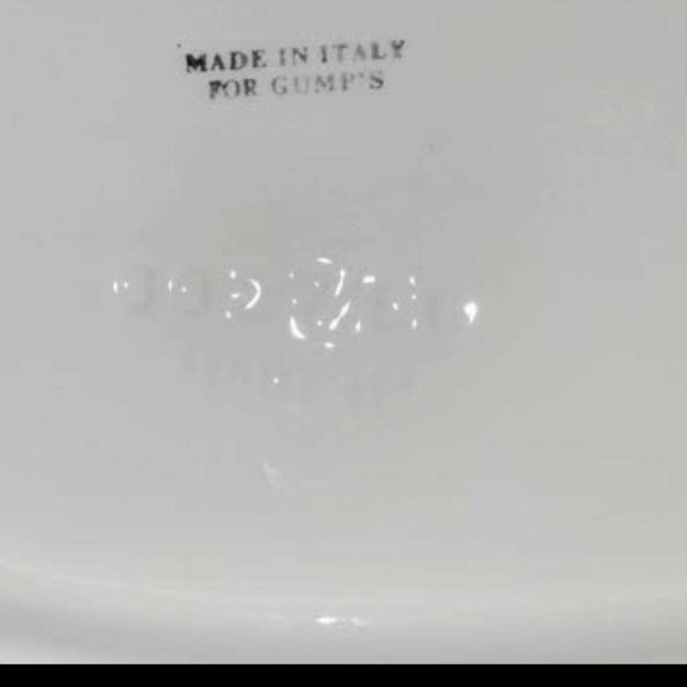 Rare Find! For Gumps Italian Ceramic Platter, Cherubs, No Cracks or chips. - Picture 2 of 4